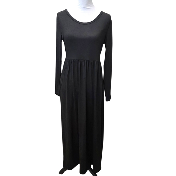 DB MOON Womens Casual Maxi Dress Long Sleeves Women's Size Medium - Picture 1 of 10